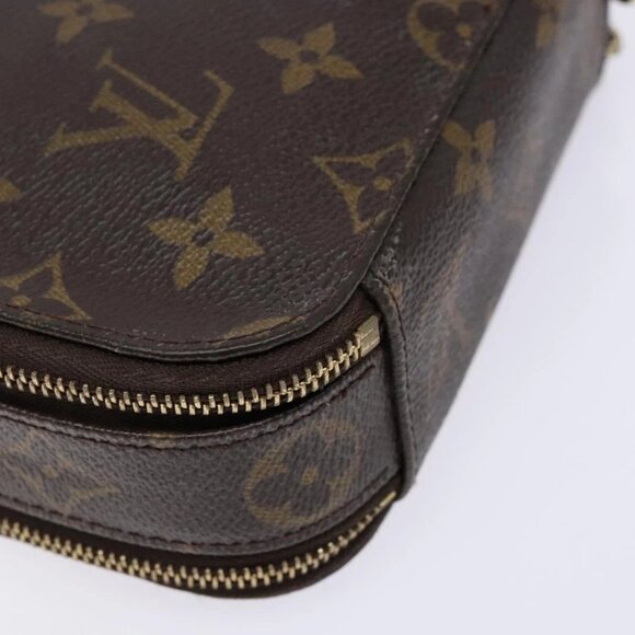 LOUIS VUITTON Monogram Trousse Brush PM Cosmetic Pouch M47510 LV Auth 141126 - Picture 3 of 16